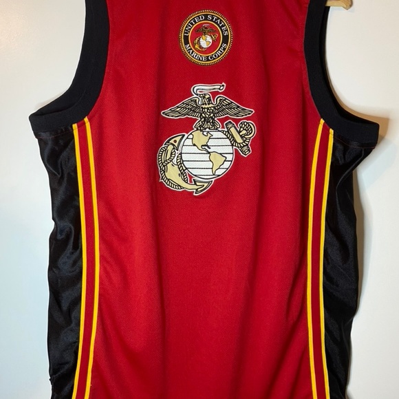 M Large Marine Corps Basketball Jersey. - Picture 2 of 3